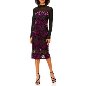 Rachel Roy Velvet Jacquard Dress
